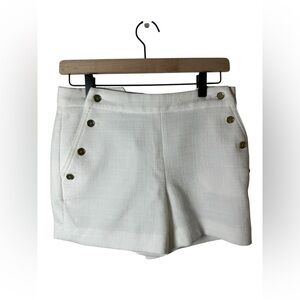 Banana Republic White Button Detail Shorts Size 0